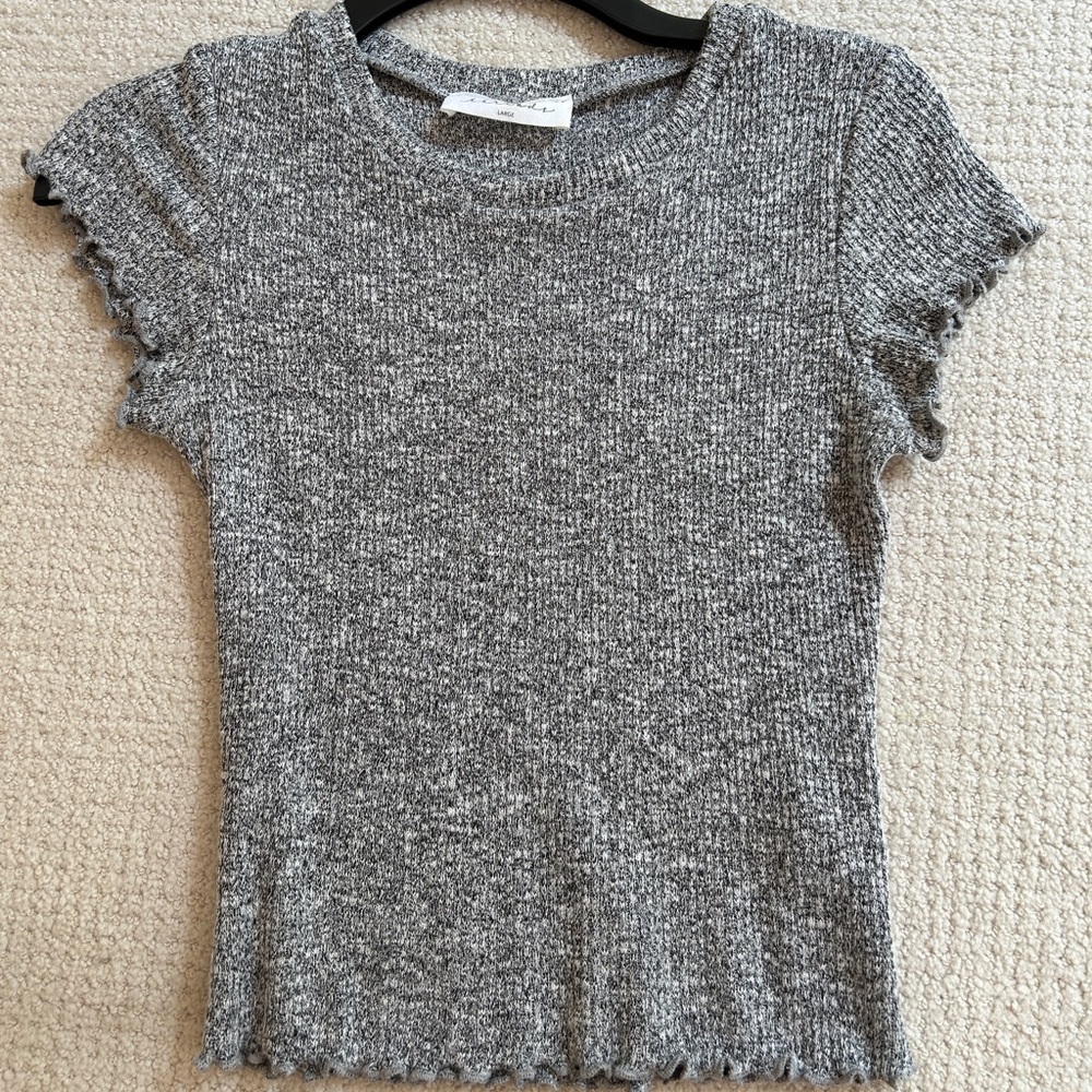 American Threads ribbed fitted shirt